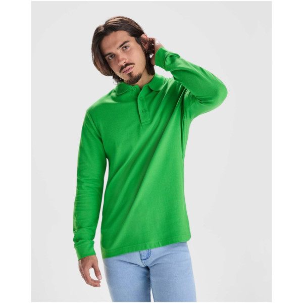Estrella 220 g/m² Langarm Poloshirt für Herren